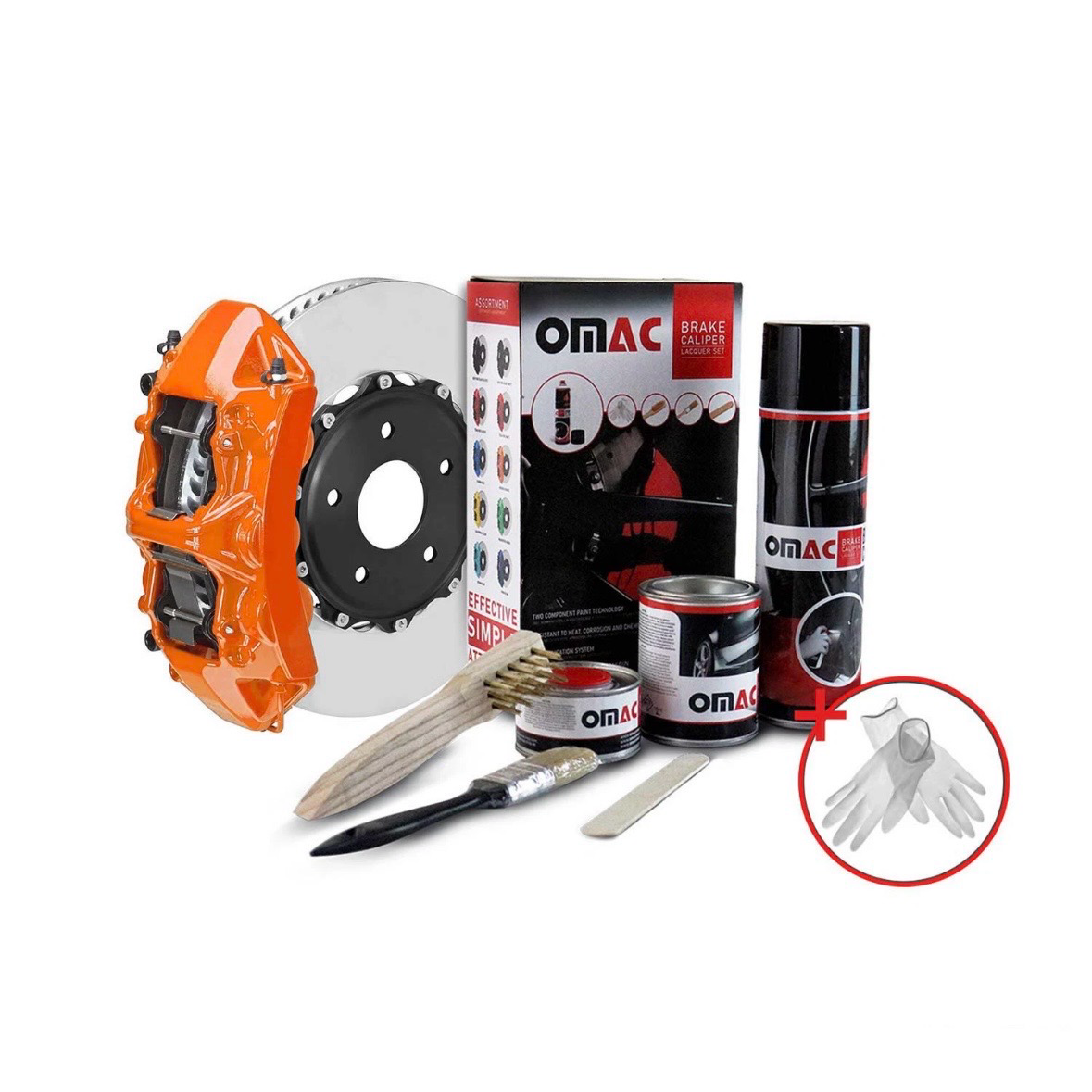 OMAC Brake Caliper Paint High-Temp Resistance Car Paint Set