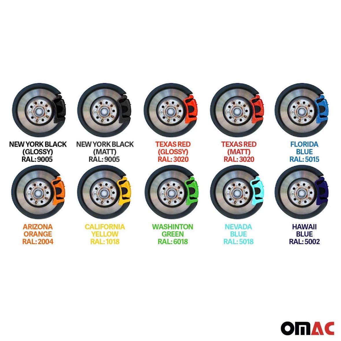 OMAC Brake Caliper Paint High-Temp Resistance Car Paint Set