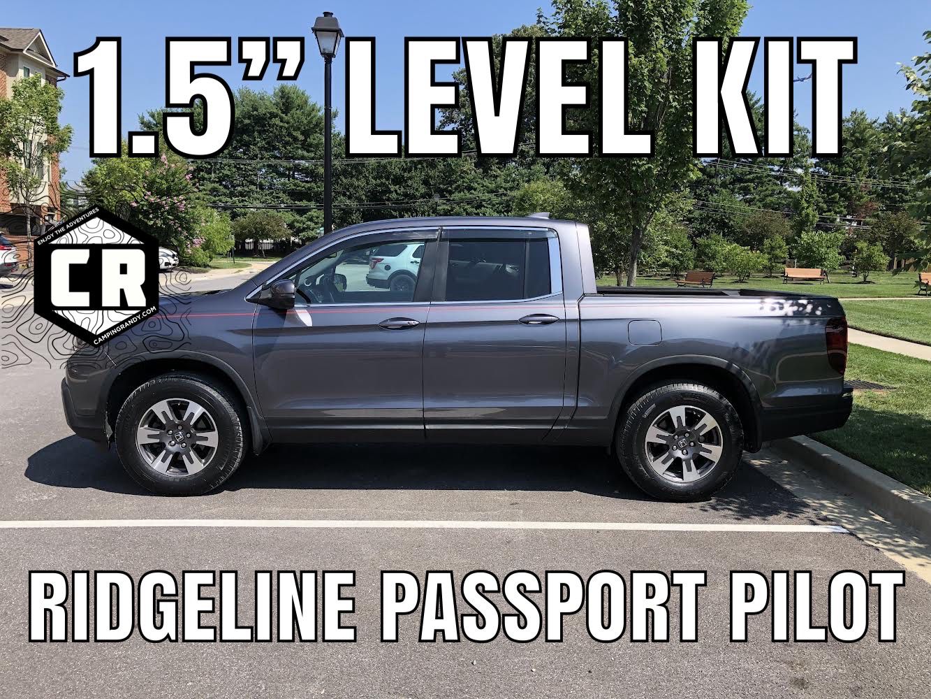 1.5 Inch Leveling Lift Kit • Honda Ridgeline 2016 - 2026 • Passport 2019 - 2025 • Pilot 2016 - 2022 (front only) by HRG OFFROAD