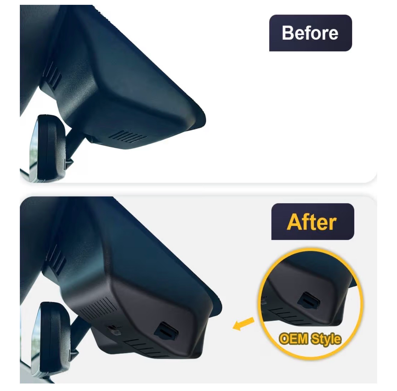 Fitcamx 4K Dash Cam Suitable for Honda Pilot 2016-2022 & Passport 2019-2025 Touring EX LX Elite Sport EXL (DZ-0337), OEM Look, UHD 2160P Video, WiFi & APP, Loop Recording, G-Sensor, Plug&Play, 64GB